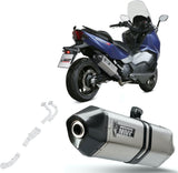 Complete Exhaust System Without Catalytic Converter And Without Sound Certification Speed Edge Stainless Steel Carbon - Mivv Compatible With Sym Max Sym Tl 500 (2020)