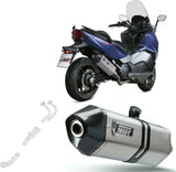 Impianto Di Scarico Completo Non Catalizzato E Senza Omologazione Suono Speed Edge Inox Carbonio - Mivv Compatibile Con Sym Max Sym Tl 500 (2020)