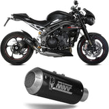 Terminale Di Scarico Non Catalizzato E Senza Omologazione Suono Mk3 Carbonio - Mivv Compatibile Con Triumph Speed Triple R - S (2018-2020)