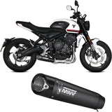Impianto Di Scarico Completo Non Catalizzato E Senza Omologazione Suono X-M5 Inox Nero Carbonio - Mivv Compatibile Con Triumph Trident 660 (2021-2024)