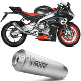 Impianto Di Scarico Completo Non Catalizzato E Senza Omologazione Suono X-M1 Titanio - Mivv Compatibile Con Aprilia Rs 660 (2020-2024)