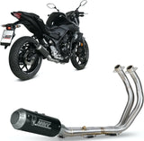 Impianto Di Scarico Completo Non Catalizzato E Senza Omologazione Suono Mk3 Carbonio - Mivv Compatibile Con Yamaha Mt-03 (2016-2024)