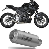 Impianto Di Scarico Completo Non Catalizzato E Senza Omologazione Suono Mk3 Inox - Mivv Compatibile Con Yamaha Mt-125 (2020-2024)