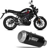 Impianto Di Scarico Completo Non Catalizzato E Senza Omologazione Suono Mk3 Inox Nero - Mivv Compatibile Con Yamaha Xsr 125 (2022-2024)