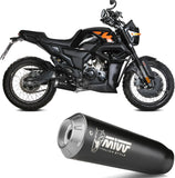 Impianto Di Scarico Completo Non Catalizzato E Senza Omologazione Suono X-M1 Inox Nero - Mivv Compatibile Con Zontes Zt 125 Gk (2021-2024)