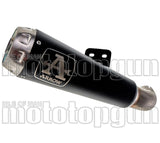 Terminale Di Scarico Senza Omologazione Suono Pro-Race Nichrom Nero Acciaio - Arrow Special Parts Compatibile Con Yamaha Mt-125 (2020)