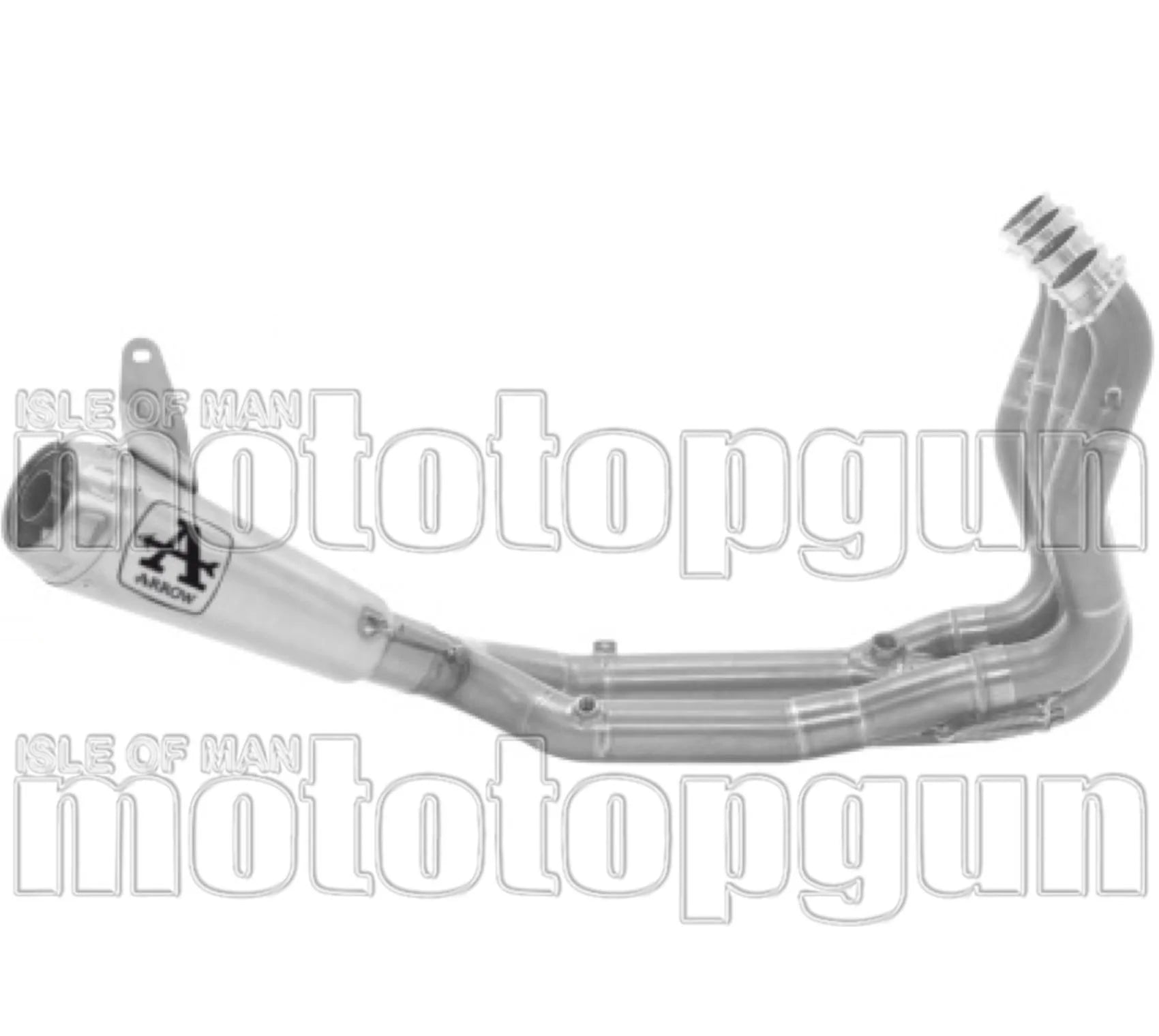 Impianto Di Scarico Completo Non Catalizzato E Senza Omologazione Suono Pro-Race Competition Basso Titanio Fondello Titanio - Arrow Special Parts Compatibile Con Bmw M 1000 Rr (2025-2026)