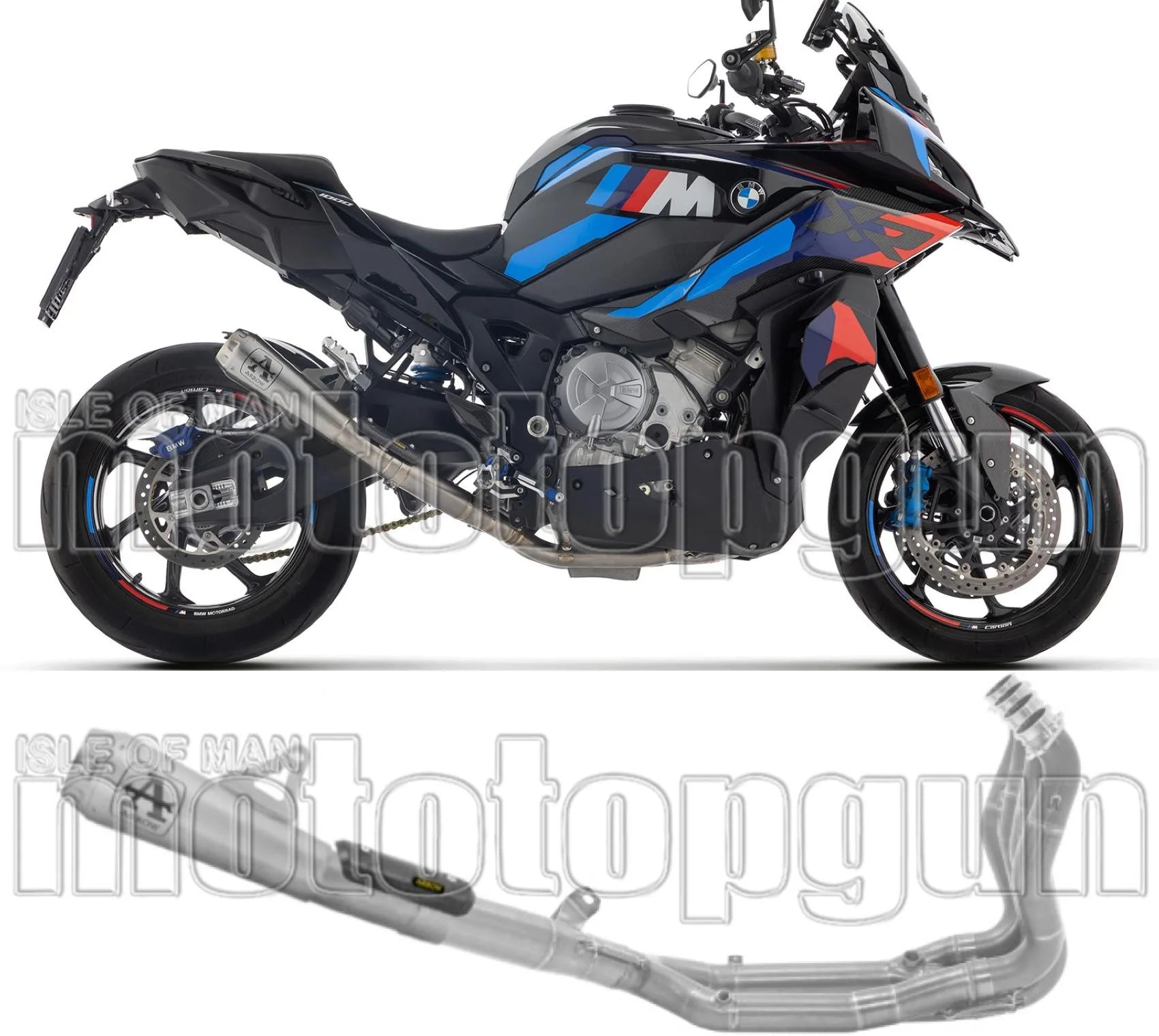 Impianto Di Scarico Completo Non Catalizzato E Senza Omologazione Suono Pro-Race Competition Titanio Fondello Titanio - Arrow Special Parts Compatibile Con Bmw M 1000 Xr (2025-2026)