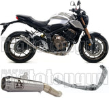 Impianto Di Scarico Completo Non Catalizzato E Senza Omologazione Suono Pro-Race Titanio Titanio - Arrow Special Parts Compatibile Con Honda Cb 650 R (2019-2023)