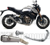 Impianto Di Scarico Completo Non Catalizzato E Senza Omologazione Suono Pro-Race Nichrom Acciaio - Arrow Special Parts Compatibile Con Honda Cb 650 R (2019-2023)