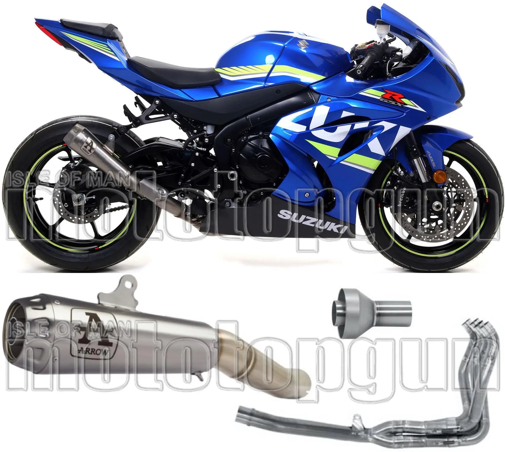 Impianto Di Scarico Completo Non Catalizzato E Senza Omologazione Suono Pro-Race Nichrom Acciaio - Arrow Special Parts Compatibile Con Suzuki Gsx-R 1000 (2017-2020)