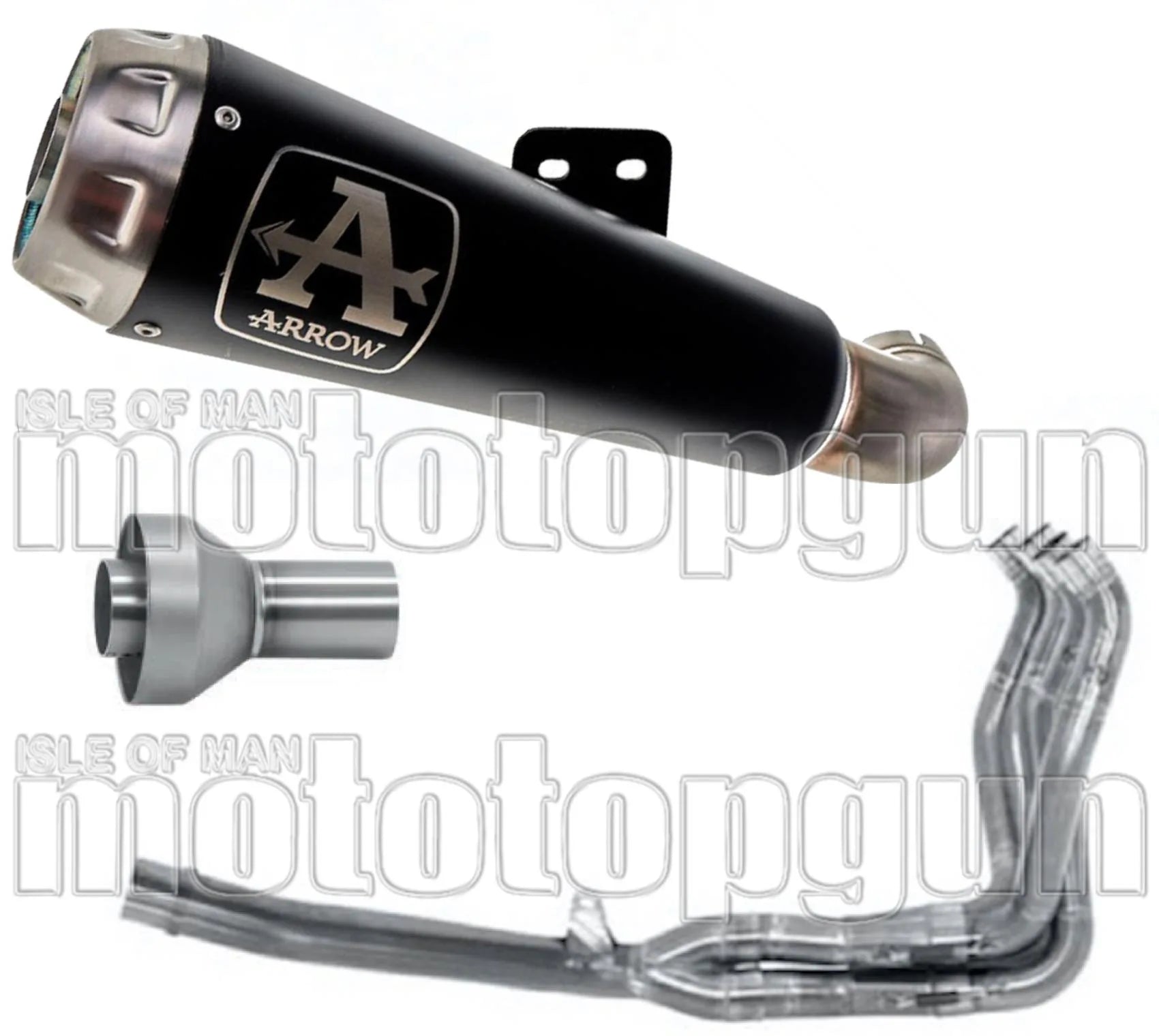 Impianto Di Scarico Completo Non Catalizzato E Senza Omologazione Suono Pro-Race Nichrom Nero Acciaio - Arrow Special Parts Compatibile Con Suzuki Gsx-R 1000 R (2017-2020)