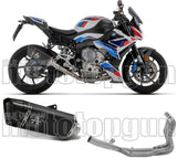 Complete Exhaust System Without Catalytic Converter And Without Sound Certification Pista Black Titanium Carbon - Arrow Special Parts Compatible With Bmw M 1000 R (2023-2024)