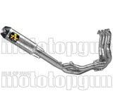 Impianto Di Scarico Completo Non Catalizzato E Senza Omologazione Suono Indy-Race Competition Sbk Full Titanio Carbonio - Arrow Special Parts Compatibile Con Kawasaki Zx 10Rr (2021-2024)