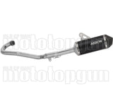 Complete Exhaust System Without Catalytic Converter And Without Sound Certification Explorer Black Aluminium Body And Carbon Cap - Arrow Special Parts Compatible With Husqvarna 701 Enduro (2026)