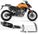 Impianto Di Scarico Completo Non Catalizzato E Senza Omologazione Suono Gp2 Gp-2 Nichrom Nero - Arrow Special Parts Compatibile Con Ktm 790 Duke (2025-2026)