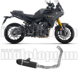Impianto Di Scarico Completo Non Catalizzato E Senza Omologazione Suono Icon Alluminio Nero Fondello Carby - Arrow Special Parts Compatibile Con Yamaha Tracer 7 - Gt (2025-2026)