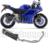 Impianto Di Scarico Completo Non Catalizzato E Senza Omologazione Suono Icon Alluminio Nero Fondello Carby - Arrow Special Parts Compatibile Con Yamaha Mt-125 (2025-2026)