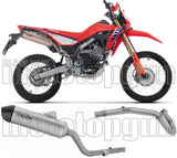Impianto Di Scarico Completo Non Catalizzato E Senza Omologazione Suono Icon Titanio Fondello Carby - Arrow Special Parts Compatibile Con Honda Crf 300 L (2025-2026)