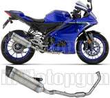 Impianto Di Scarico Completo Non Catalizzato E Senza Omologazione Suono Icon Titanio Fondello Carby - Arrow Special Parts Compatibile Con Yamaha Yzf R125 (2025-2026)