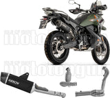 Impianto Di Scarico Completo Non Catalizzato E Con Omologazione Suono Indy-Race Evo Corpo In Alluminio Nero E Coppa In Carbonio - Arrow Special Parts Compatibile Con Cfmoto 1000 Mt-X (2026)