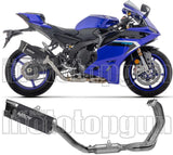 Impianto Di Scarico Completo Non Catalizzato E Senza Omologazione Suono Indy-Race Evo Alluminio Nero Fondello Carby - Arrow Special Parts Compatibile Con Yamaha Yzf R9 (2025)