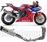 Impianto Di Scarico Completo Non Catalizzato E Senza Omologazione Suono Indy-Race Evo Competition Evo Titanio Fondello Carby - Arrow Special Parts Compatibile Con Honda Cbr 1000 Rr - R (2024-2026)