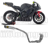 Impianto Di Scarico Completo Non Catalizzato E Senza Omologazione Suono Indy-Race Competition Titanio Fondello In Carbonio - Arrow Special Parts Compatibile Con Honda Cbr 600 Rr (2025-2026)