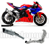 Impianto Di Scarico Completo Non Catalizzato E Senza Omologazione Suono Pista Titanio Carbonio - Arrow Special Parts Compatibile Con Honda Cbr 1000 Rr - R (2020-2023)