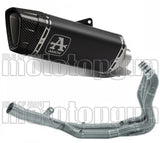 Complete Exhaust System Without Catalytic Converter And Without Sound Certification Pista Black Titanium Carbon - Arrow Special Parts Compatible With Bmw S 1000 Rr (2019-2024)