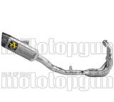 Impianto Di Scarico Completo Non Catalizzato E Senza Omologazione Suono Pista Competition Evo Titanio Fondello Carby - Arrow Special Parts Compatibile Con Yamaha Yzf R9 (2025)
