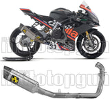 Impianto Di Scarico Completo Non Catalizzato E Senza Omologazione Suono Pista Competition Sport Bike Titanio Fondello In Carbonio - Arrow Special Parts Compatibile Con Aprilia Rs 660 (2025-2026)