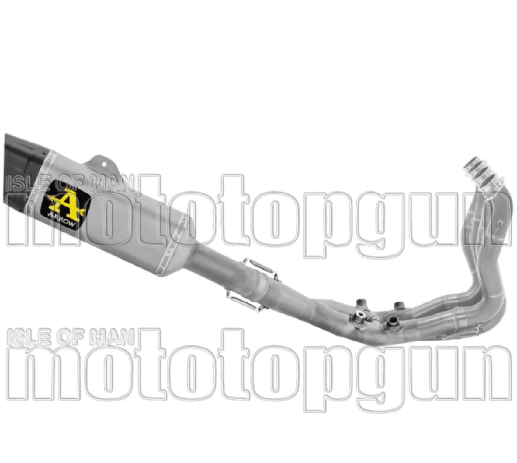 Impianto Di Scarico Completo Non Catalizzato E Senza Omologazione Suono Pista Competition Sbk Titanio Fondello Carby - Arrow Special Parts Compatibile Con Bmw S 1000 Rr (2019-2024)