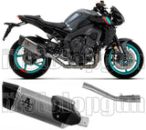 Impianto Di Scarico Completo Non Catalizzato E Senza Omologazione Suono Pista Full Titanio Carbonio - Arrow Special Parts Compatibile Con Yamaha Mt-10 (2022-2024)