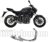 Impianto Di Scarico Completo Non Catalizzato E Senza Omologazione Suono Pro-Race Titanio Titanio - Arrow Special Parts Compatibile Con Yamaha Mt-07 (2021-2024)