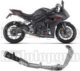 Impianto Di Scarico Completo Non Catalizzato E Senza Omologazione Suono Pro-Race Alluminio Nero - Arrow Special Parts Compatibile Con Honda Cbr 650 R (2024-2026)