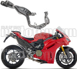 Impianto Di Scarico Completo Non Catalizzato E Senza Omologazione Suono Pro-Race Competition Evo Titanio Nero Fondello Rete - Arrow Special Parts Compatibile Con Ducati Panigale V4 (2025-2026)