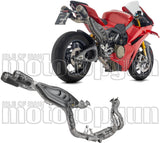 Complete Exhaust System Without Catalytic Converter And Without Sound Certification Pro-Race Competition Black Titanium End Cap Net - Arrow Special Parts Compatible With Ducati Panigale V4 (2025-2026)