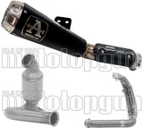 Impianto Di Scarico Completo Non Catalizzato E Senza Omologazione Suono Pro-Race Nichrom Nero - Arrow Special Parts Compatibile Con Ktm 790 Duke (2025-2026)