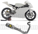 Impianto Di Scarico Completo Non Catalizzato E Senza Omologazione Suono Round Competition Titanio Fondello In Titanio - Arrow Special Parts Compatibile Con Honda Nsf 250 R (2012-2025)