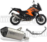 Impianto Di Scarico Completo Non Catalizzato E Senza Omologazione Suono Sonora Titanio Fondello Carby - Arrow Special Parts Compatibile Con Ktm 1390 Superadventure S (2025-2026)