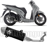 Impianto Di Scarico Completo Non Catalizzato E Senza Omologazione Suono Urban Alluminio Nero - Arrow Special Parts Compatibile Con Honda Sh 150 (2024-2025)