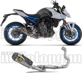 Impianto Di Scarico Completo Non Catalizzato E Senza Omologazione Suono Works Inox Nero Fondello Carby - Arrow Special Parts Compatibile Con Suzuki Gsx 8R (2024-2026)
