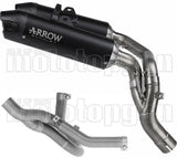 Terminale Di Scarico Non Catalizzato E Senza Omologazione Suono Round Corpo In Titanio Nero E Coppa In Carbonio - Arrow Special Parts Compatibile Con Ducati Hypermotard V2 Sp (2026)