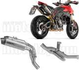 Terminale Di Scarico Non Catalizzato E Senza Omologazione Suono Round Corpo In Titanio E Coppa In Carbonio - Arrow Special Parts Compatibile Con Ducati Hypermotard V2 (2026)