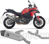 Uncatalysed Exhaust System Without Sound Certification Veloce Titanium Carby End Cap - Arrow Special Parts Compatible With Ducati Multistrada V2 - S (2025)