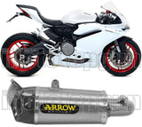 Terminale Di Scarico Senza Omologazione Suono Works Titanio Carbonio - Arrow Special Parts Compatibile Con Ducati Panigale 959 (2016-2019)