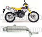 Terminale Di Scarico Senza Omologazione Suono Paris Dacar Inox Acciaio - Arrow Special Parts Compatibile Con Suzuki Dr 350 S (1990-1995)