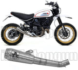Terminale Di Scarico Senza Omologazione Suono Pro-Race Titanio Titanio - Arrow Special Parts Compatibile Con Ducati Scrambler 800 Desert Sled (2017-2020)