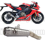 Terminale Di Scarico Senza Omologazione Suono Pro-Race Titanio Titanio - Arrow Special Parts Compatibile Con Honda Cbr 1000 Rr (2017-2019)